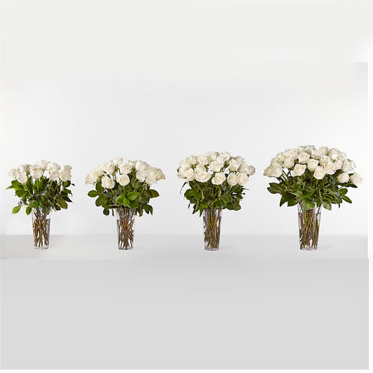 Long Stem White Rose Bouquet – Love Blossoms Florist, Lexington NC