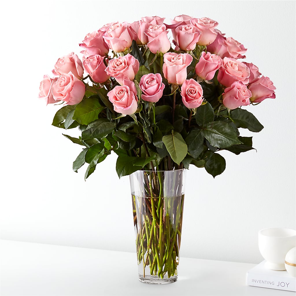 Long Stem Pink Rose Bouquet – Love Blossoms Florist, Lexington NC