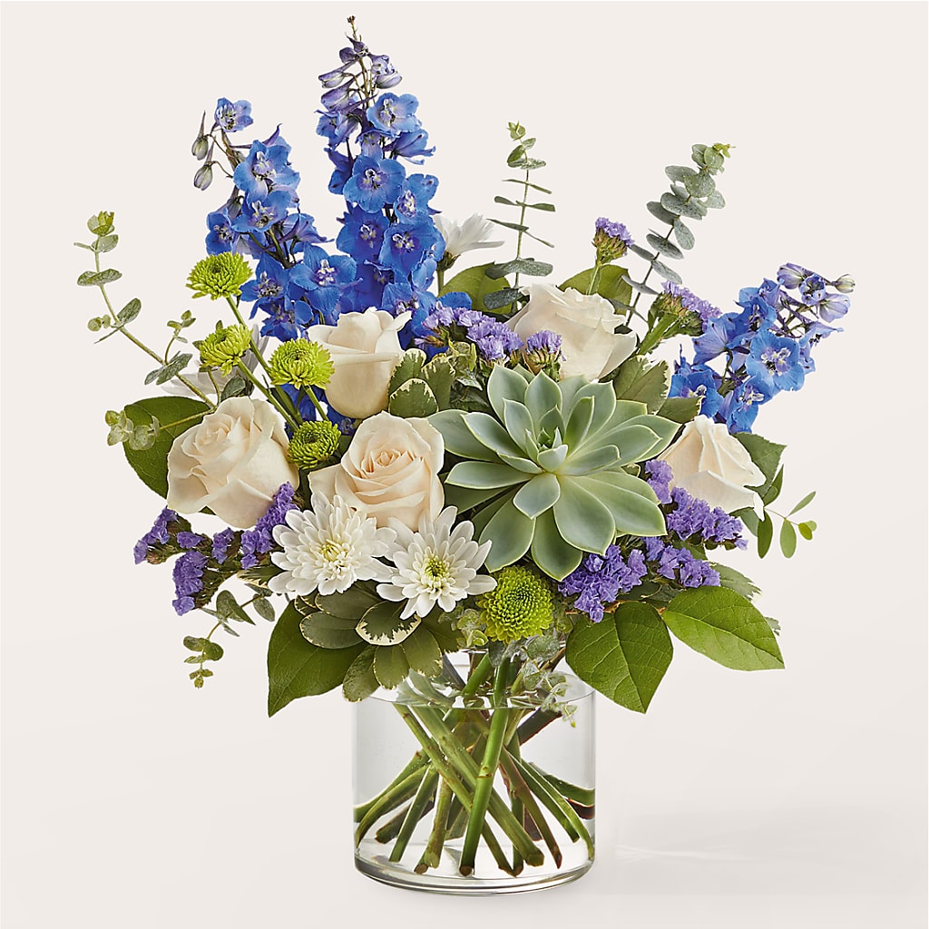 Cerulean Waves Bouquet – Love Blossoms Florist, Lexington NC