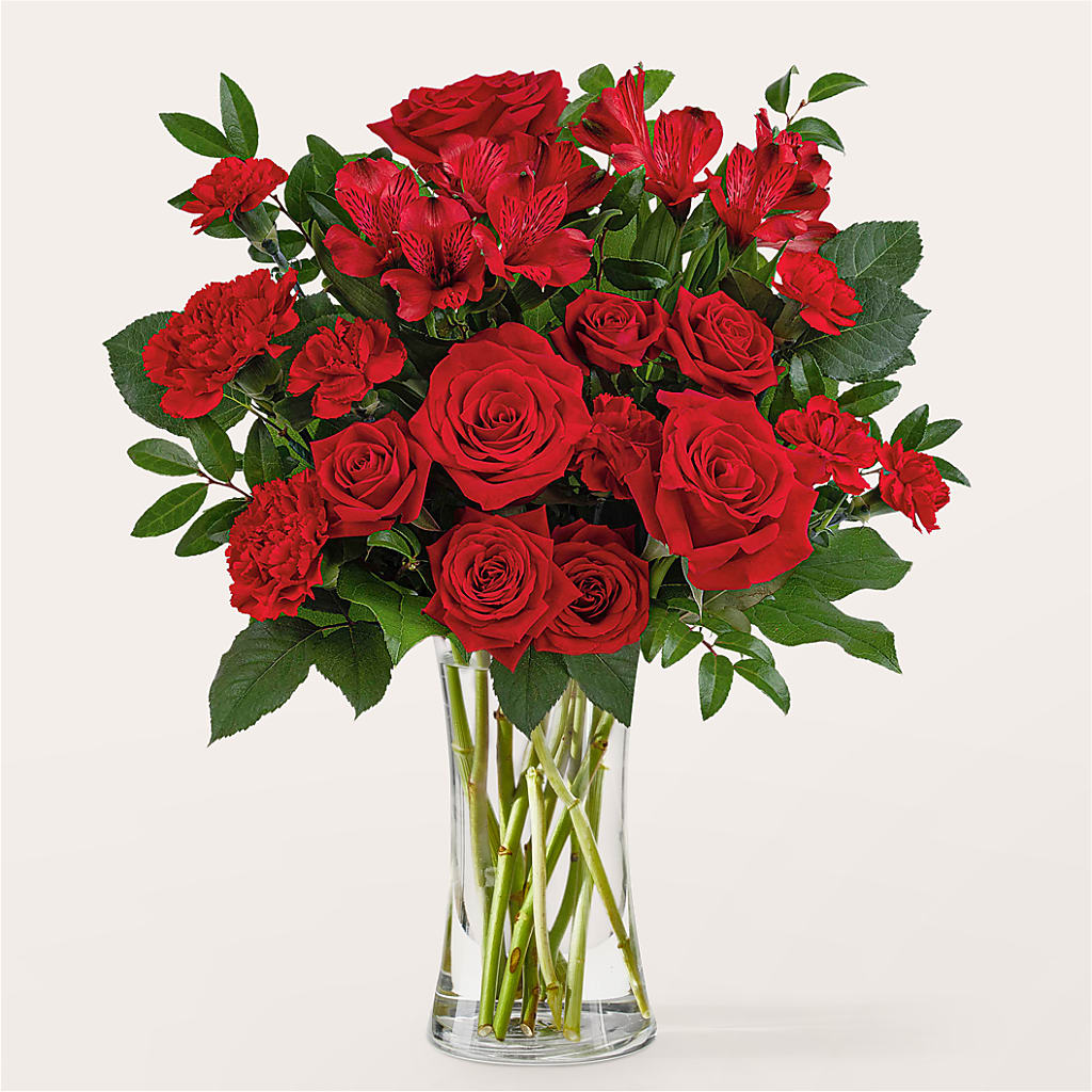 Brilliant Ruby Bouquet – Love Blossoms Florist, Lexington NC