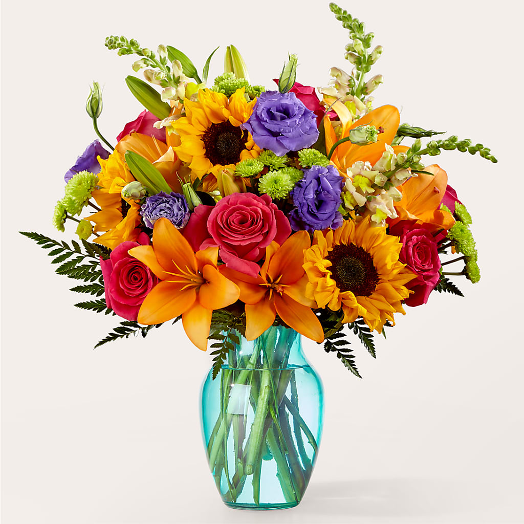 Double Rainbow Bouquet – Love Blossoms Florist, Lexington NC