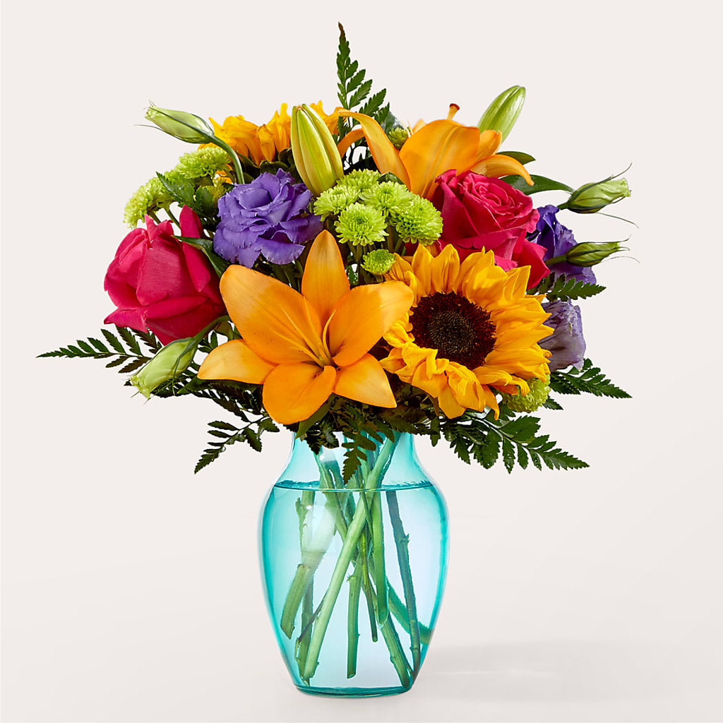 Double Rainbow Bouquet – Love Blossoms Florist, Lexington NC