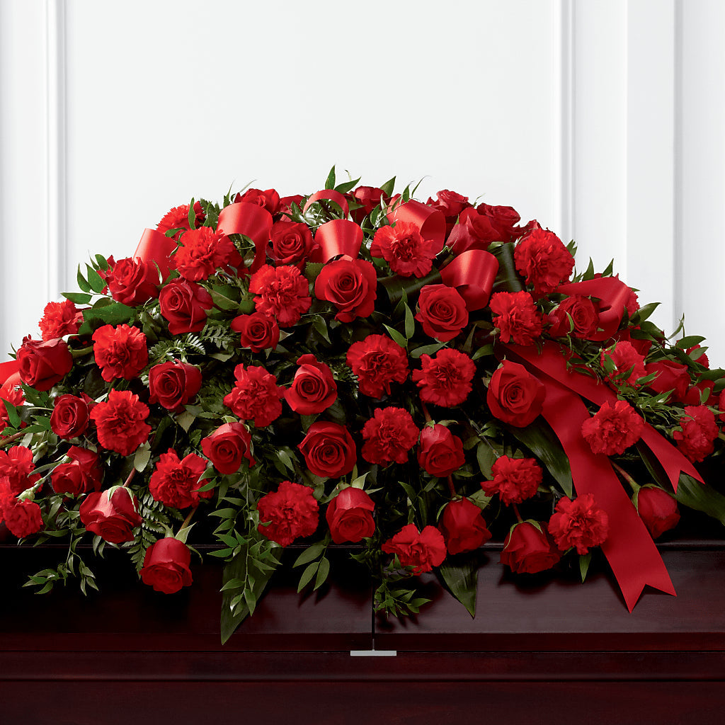 Tribute of Life Casket Spray – Love Blossoms Florist, Lexington NC