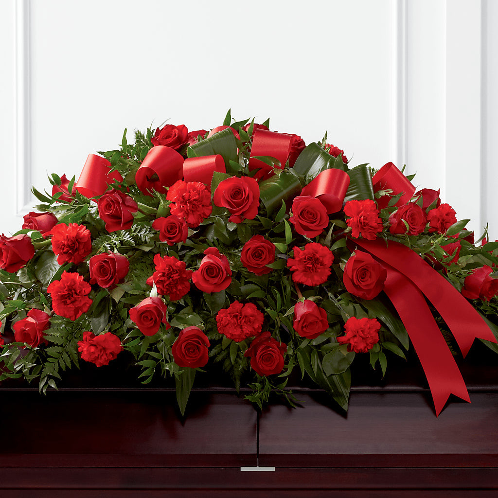 Tribute of Life Casket Spray – Love Blossoms Florist, Lexington NC