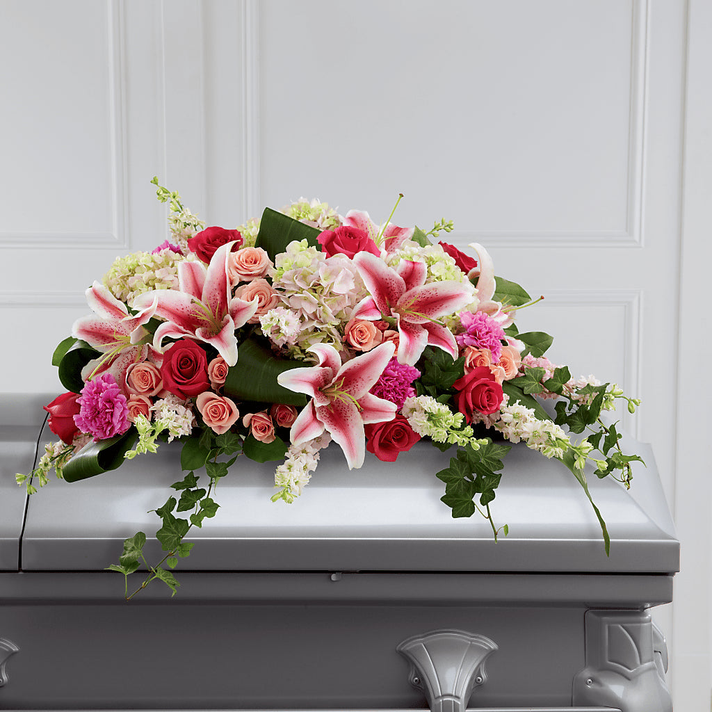 Splendid Grace Casket Spray – Love Blossoms Florist, Lexington NC