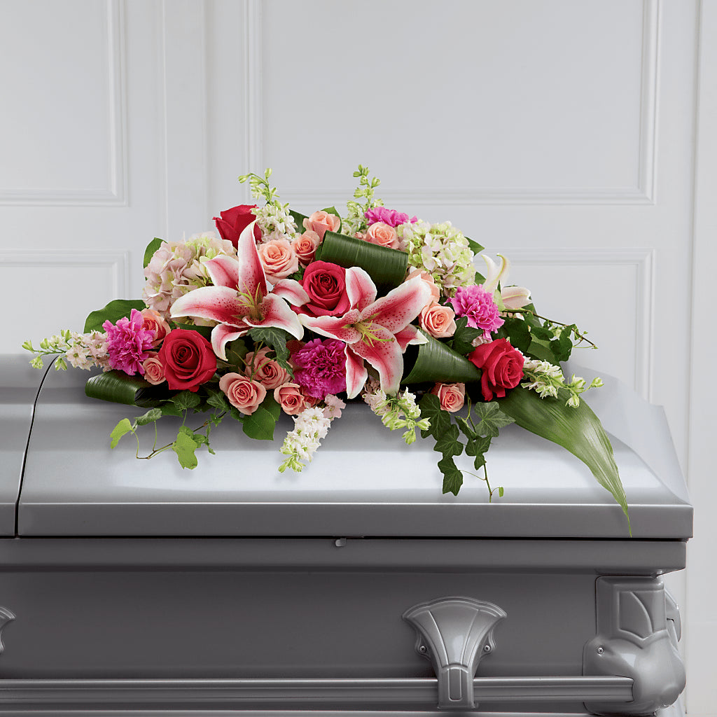Splendid Grace Casket Spray – Love Blossoms Florist, Lexington NC