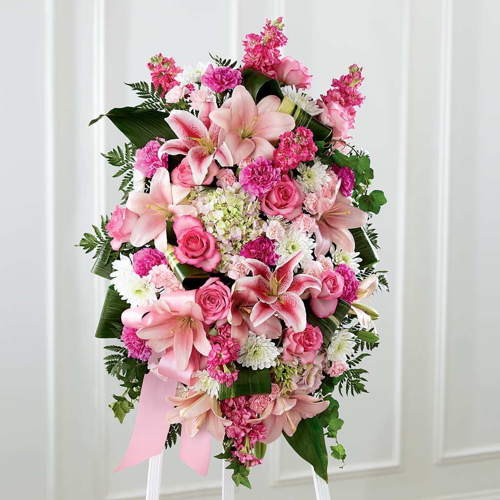 Comforting Standing Spray – Love Blossoms Florist, Lexington NC