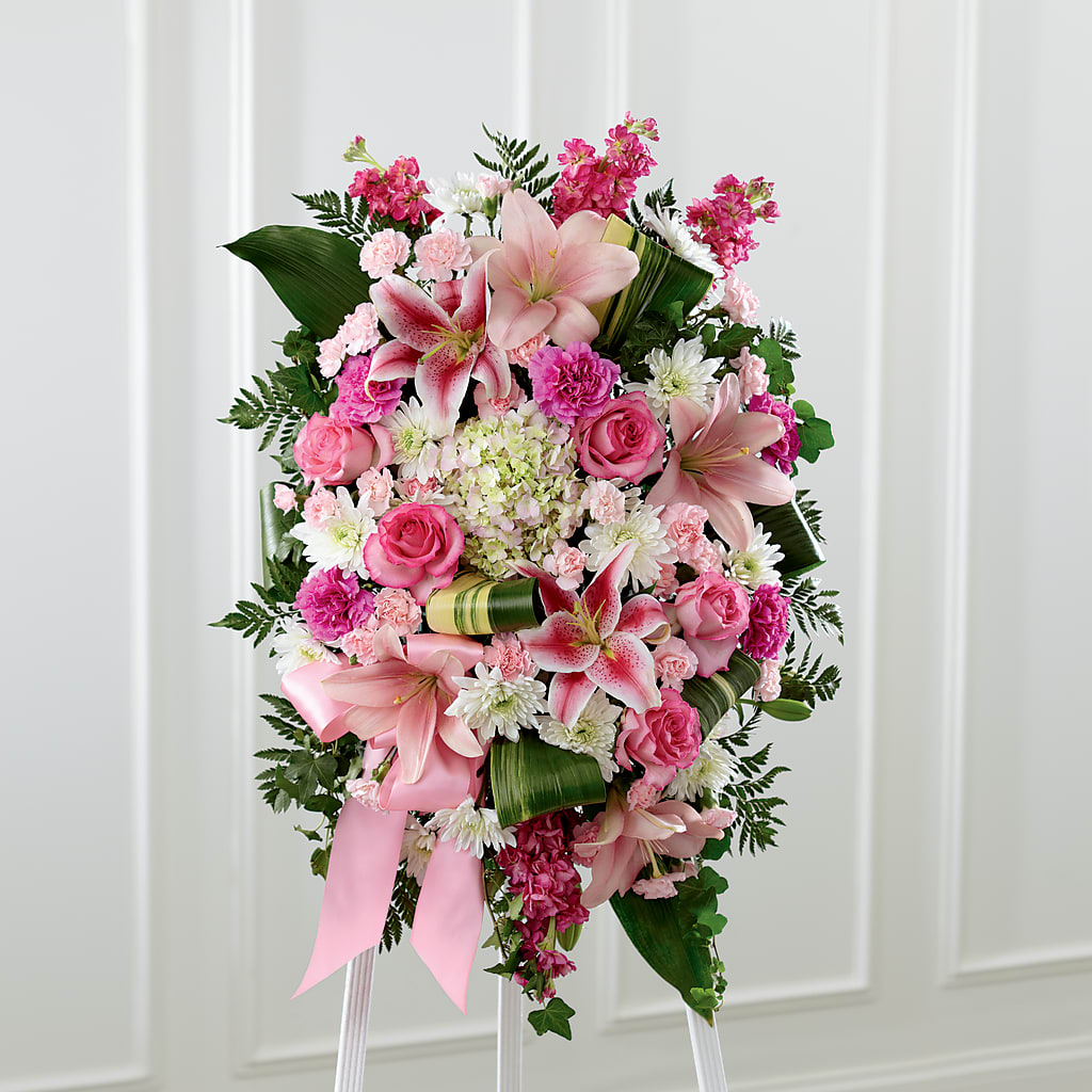 Comforting Standing Spray – Love Blossoms Florist, Lexington NC