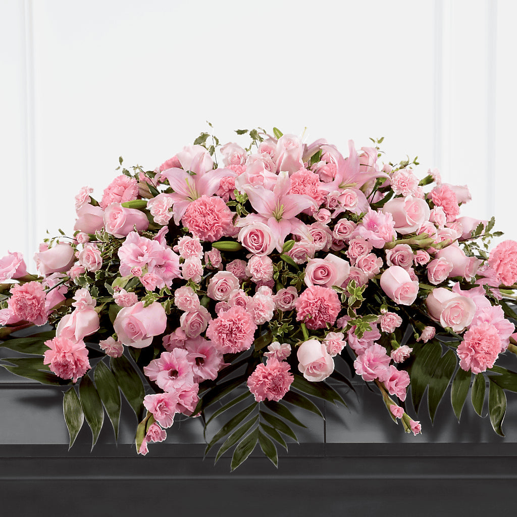 Garden of Comfort Casket Spray (Standard) – Love Blossoms Florist, Lexington NC
