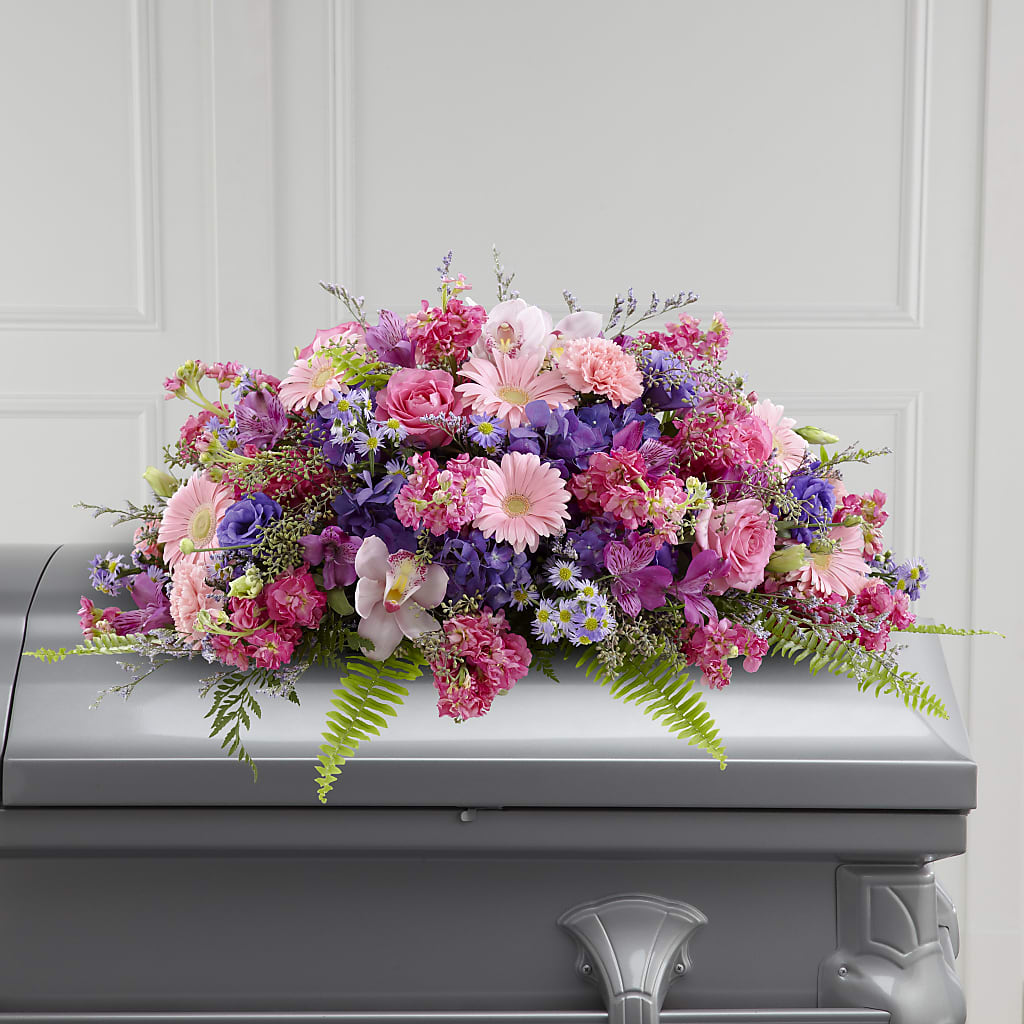 Glorious Garden Casket Spray – Love Blossoms Florist, Lexington NC
