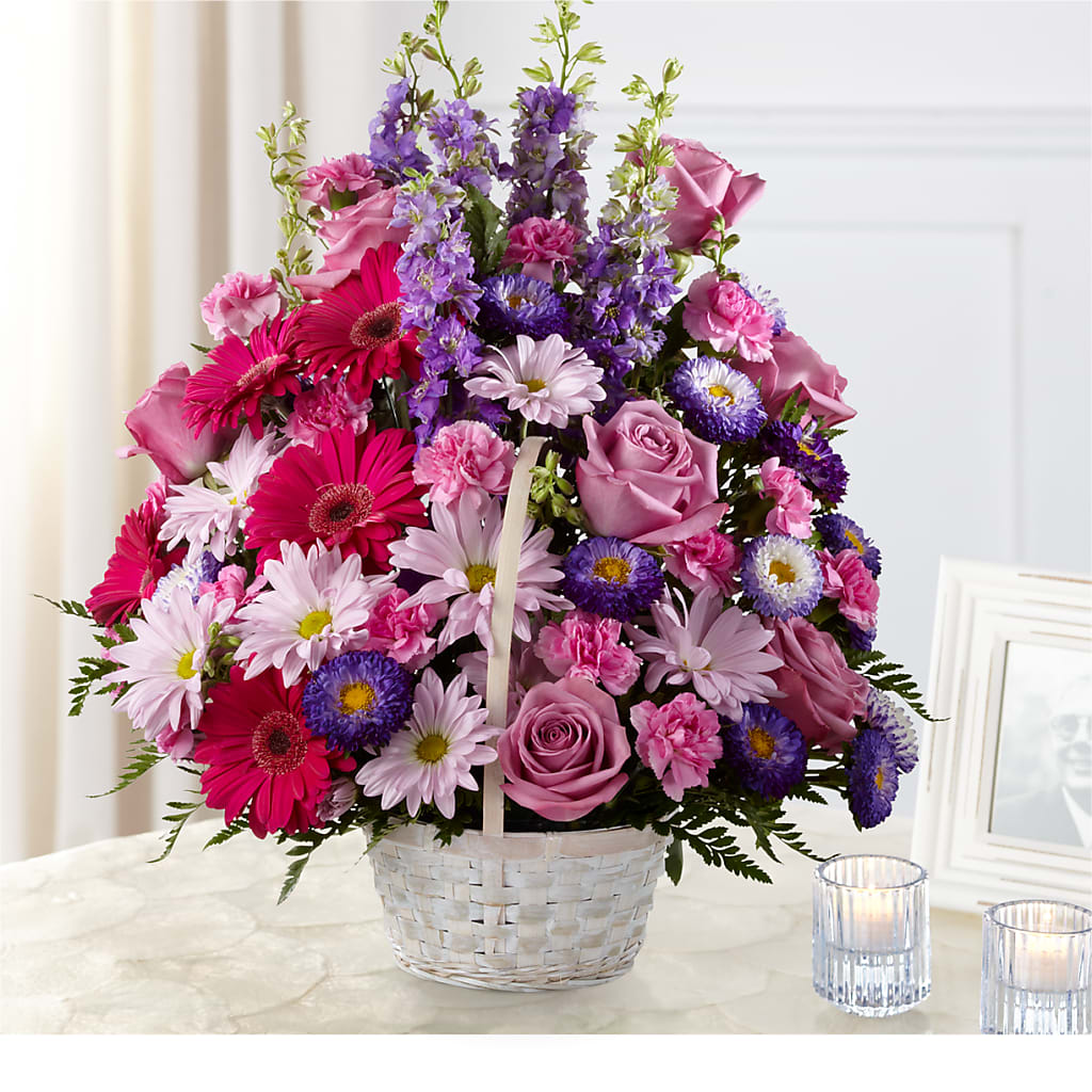 Pastel Peace Basket – Love Blossoms Florist, Lexington NC