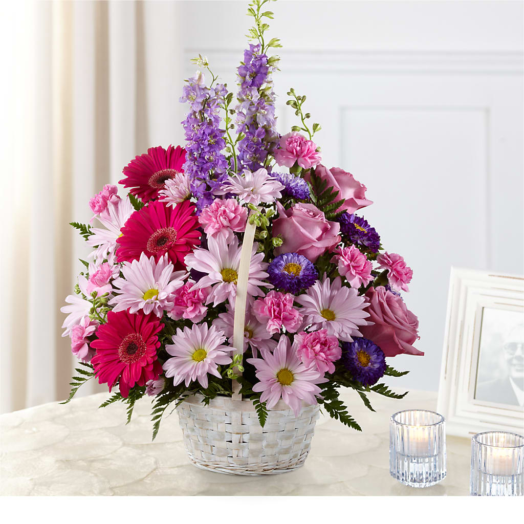 Pastel Peace Basket – Love Blossoms Florist, Lexington NC