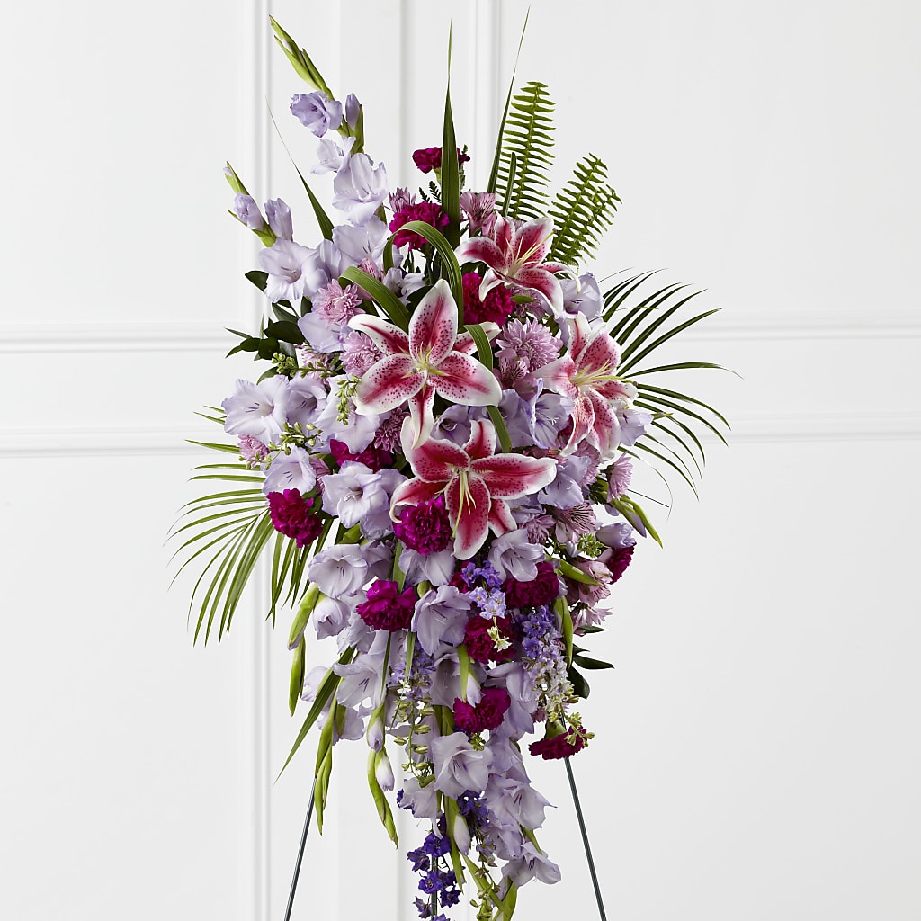 Tender Touch Standing Spray – Love Blossoms Florist, Lexington NC