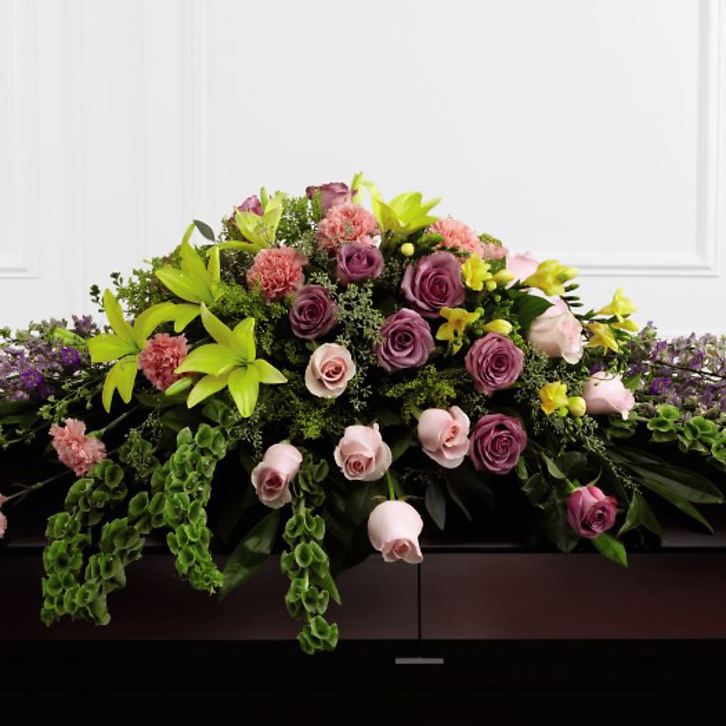 Forever Beloved Casket Spray – Love Blossoms Florist, Lexington NC
