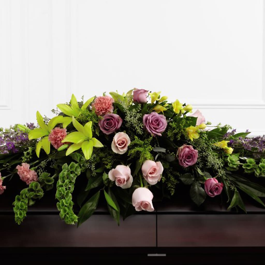 Forever Beloved Casket Spray – Love Blossoms Florist, Lexington NC