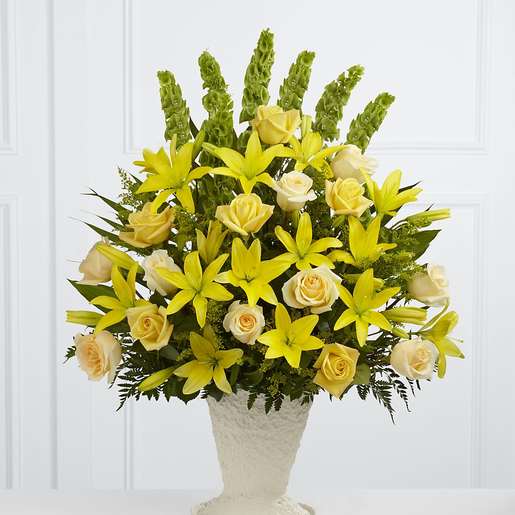 Golden Memories Arrangement – Love Blossoms Florist, Lexington NC