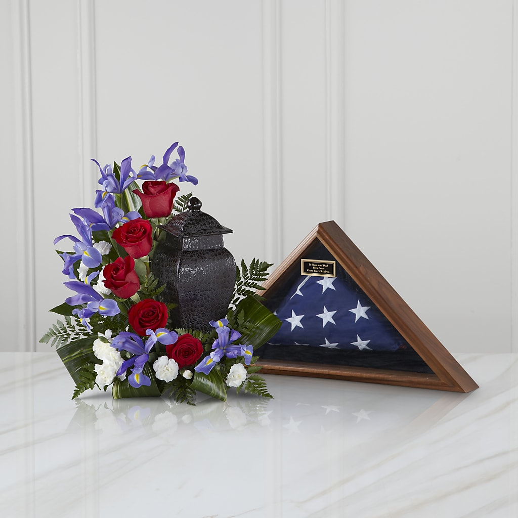 Patriotic Tribute Arrangement – Love Blossoms Florist, Lexington NC