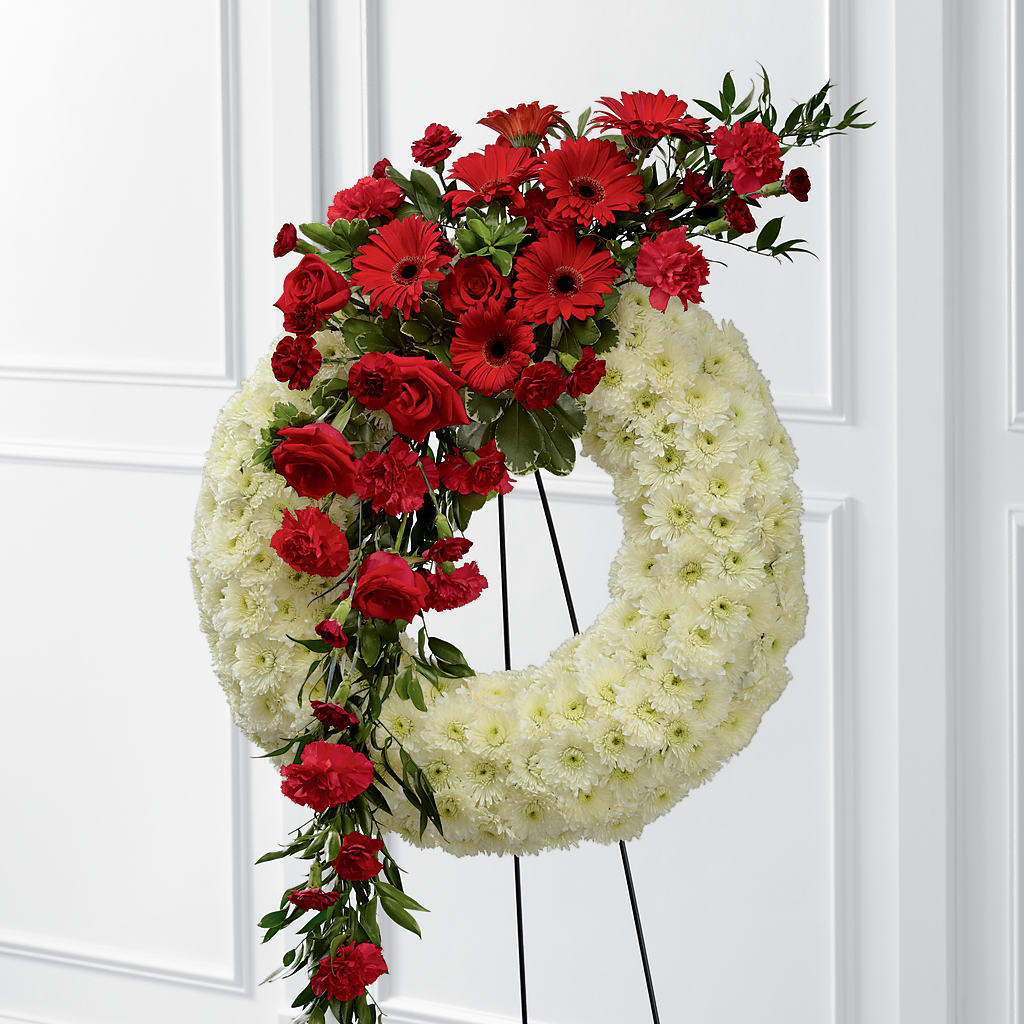 Graceful Tribute Wreath – Love Blossoms Florist, Lexington NC