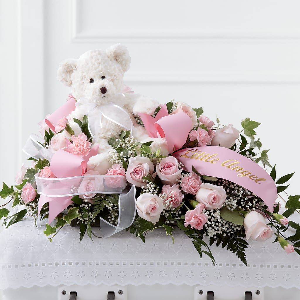 Touch of Sympathy Casket Spray – Love Blossoms Florist, Lexington NC