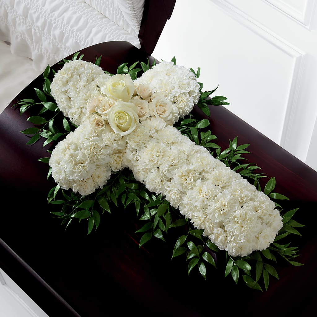 Peaceful Memories Casket Spray (Standard) – Love Blossoms Florist, Lexington NC