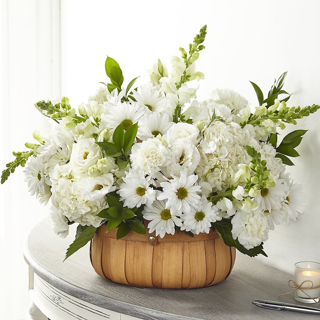 Pure Ivory Basket – Love Blossoms Florist, Lexington NC