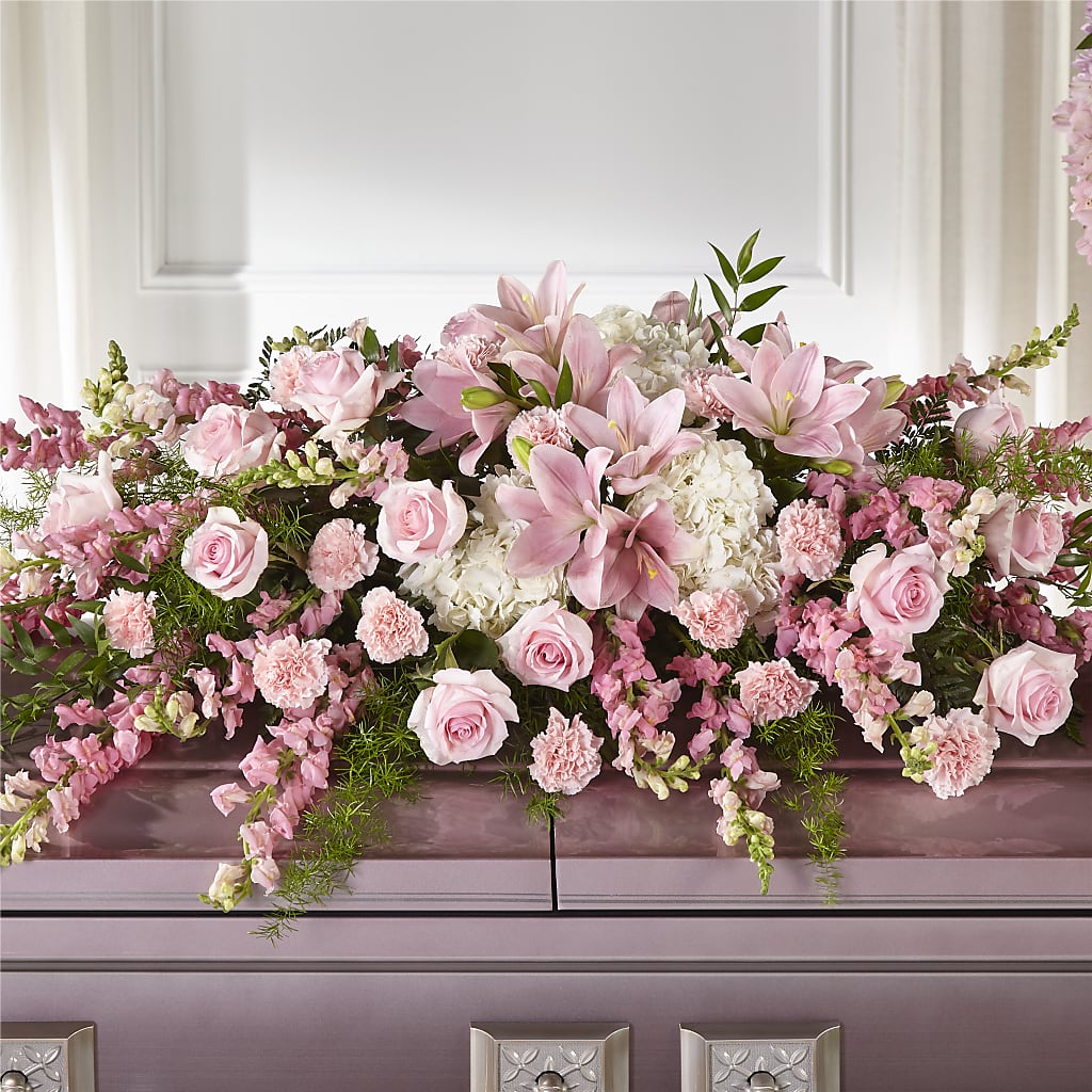 Life & Remembrance Casket Spray – Love Blossoms Florist, Lexington NC
