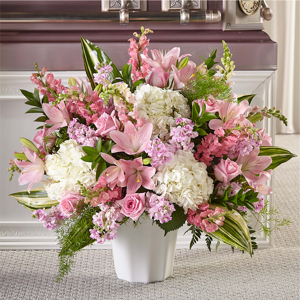 Simply Serene Floor Basket – Love Blossoms Florist, Lexington NC