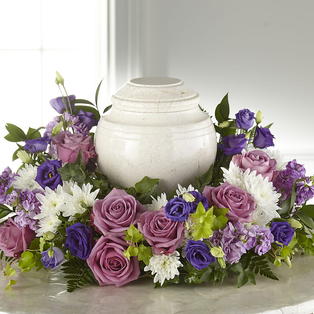 Blooming Sympathy Cremation Adornment – Love Blossoms Florist, Lexington NC