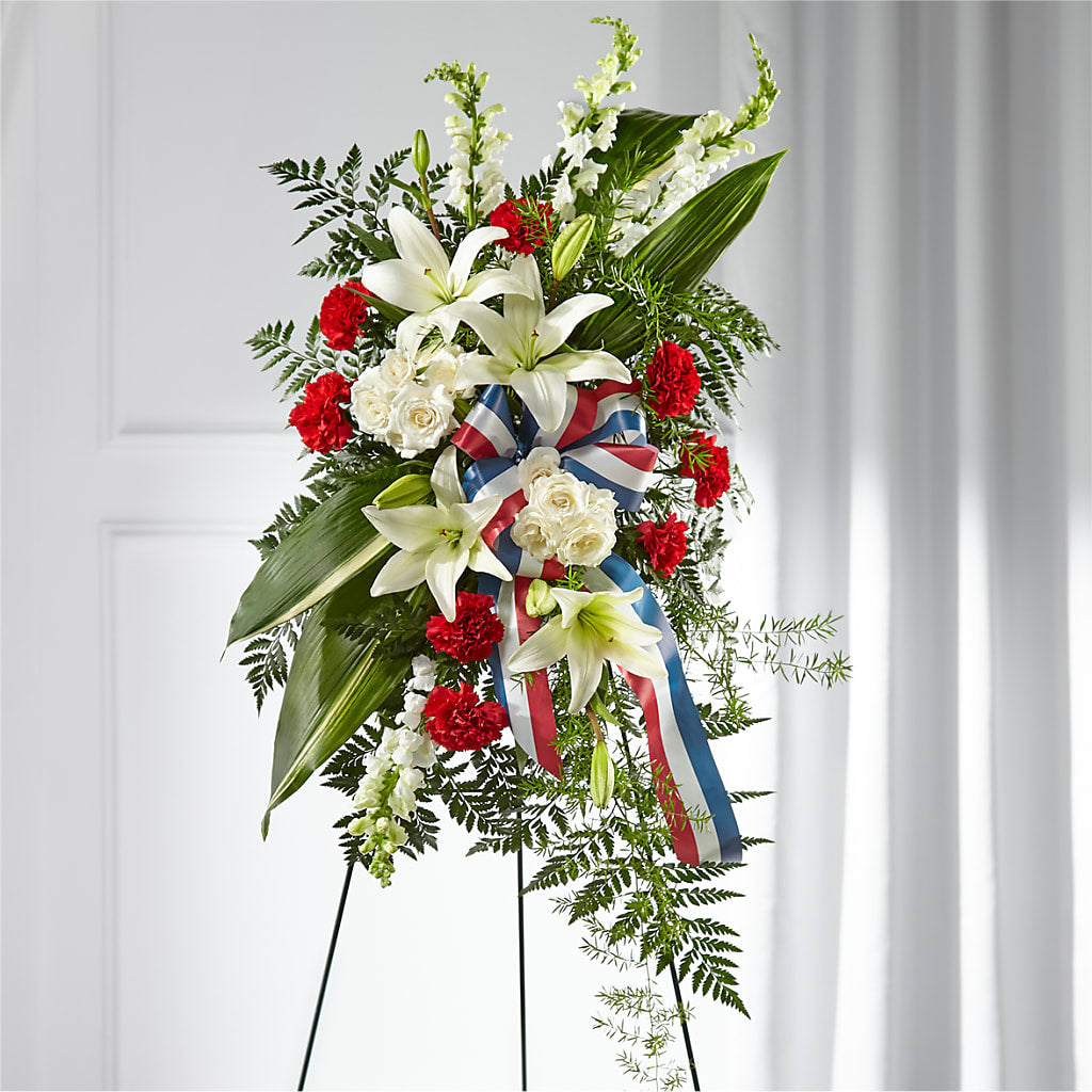 Stars of Life Standing Spray – Love Blossoms Florist, Lexington NC