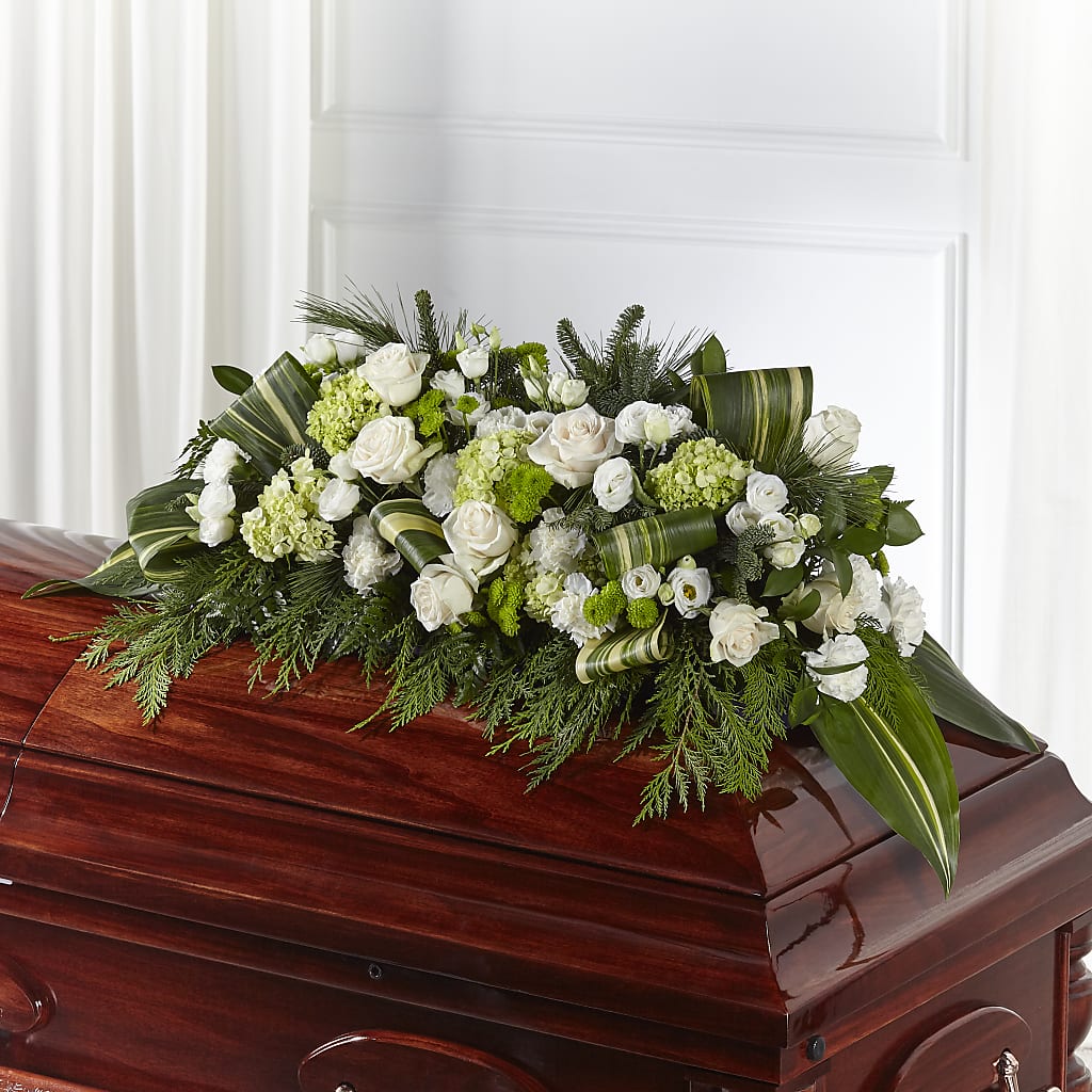 Hopeful Gesture Casket Spray – Love Blossoms Florist, Lexington NC