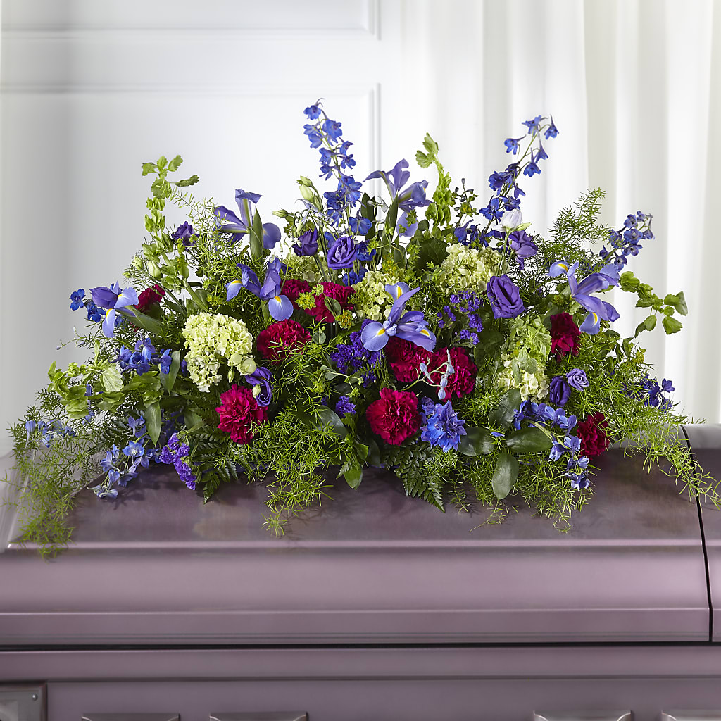 Always Treasured Casket Spray – Love Blossoms Florist, Lexington NC