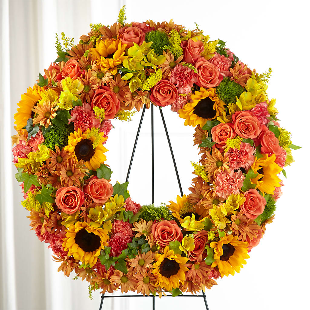 Autumnal Memories Wreath (Standard) – Love Blossoms Florist, Lexington NC