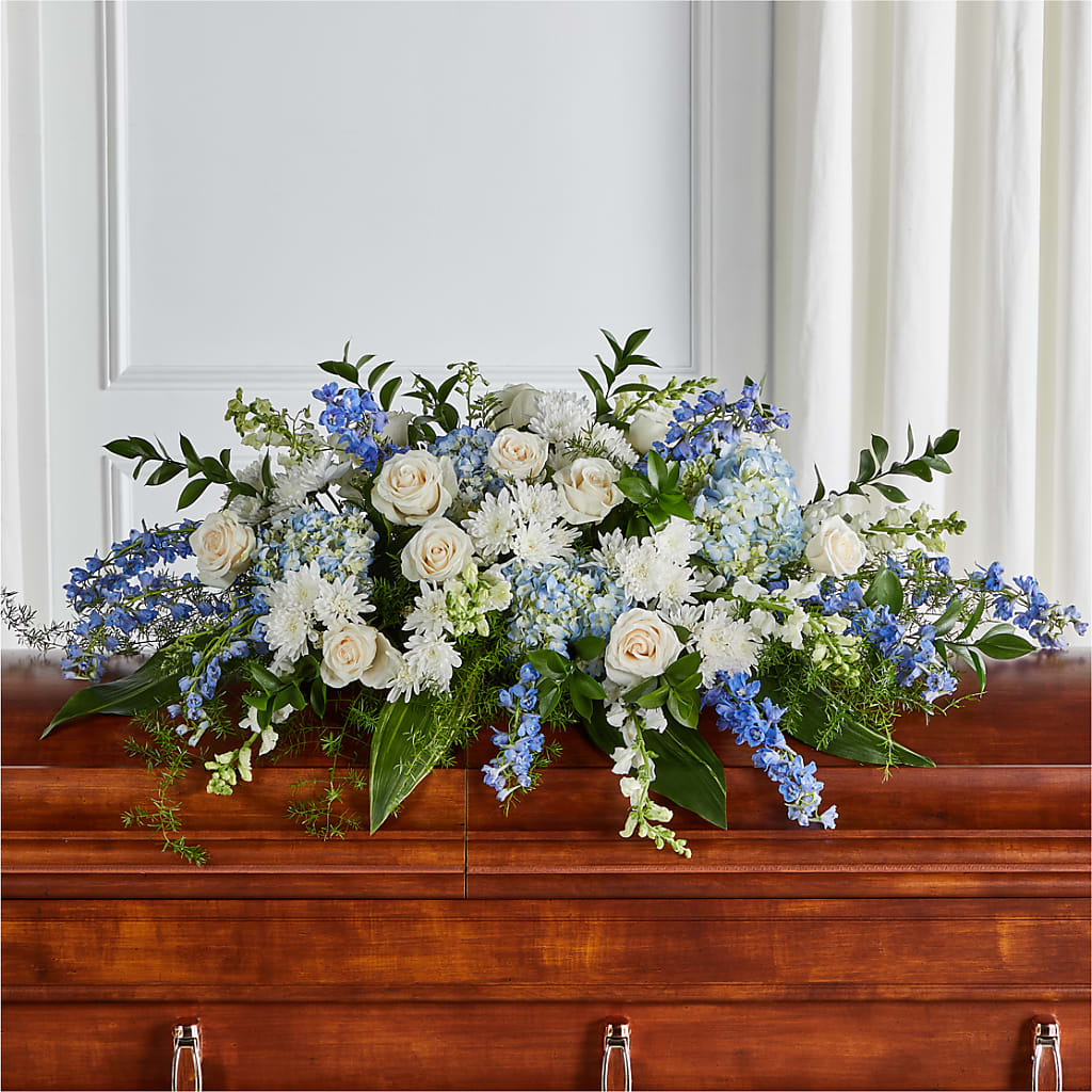 Timeless Essence Casket Spray – Love Blossoms Florist, Lexington NC