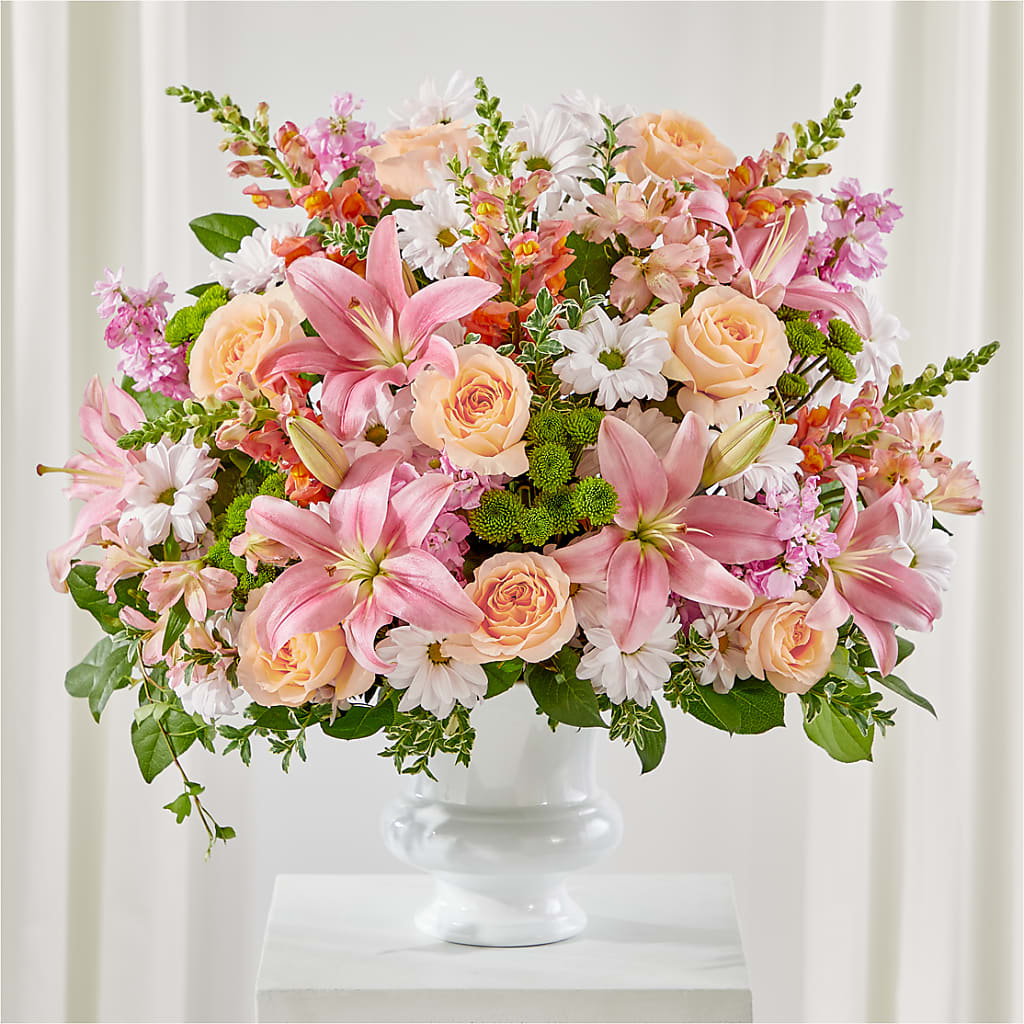 Heartfelt Gesture Urn Arrangement – Love Blossoms Florist, Lexington NC