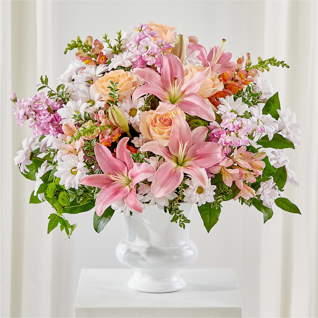 Heartfelt Gesture Urn Arrangement – Love Blossoms Florist, Lexington NC
