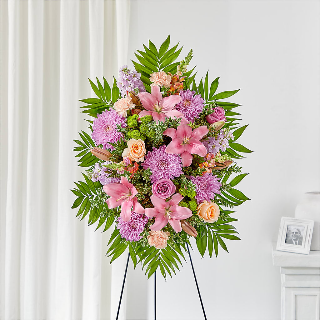 Love & Light Standing Spray – Love Blossoms Florist, Lexington NC