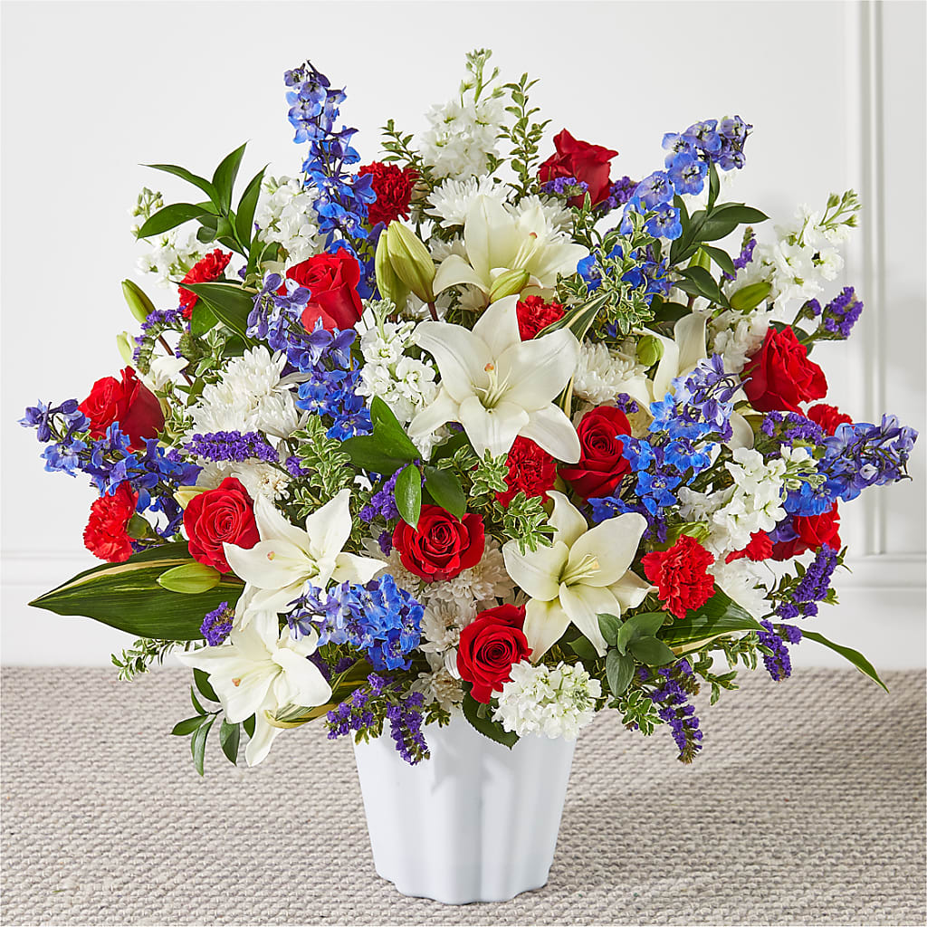 Consoled Floor Basket – Love Blossoms Florist, Lexington NC