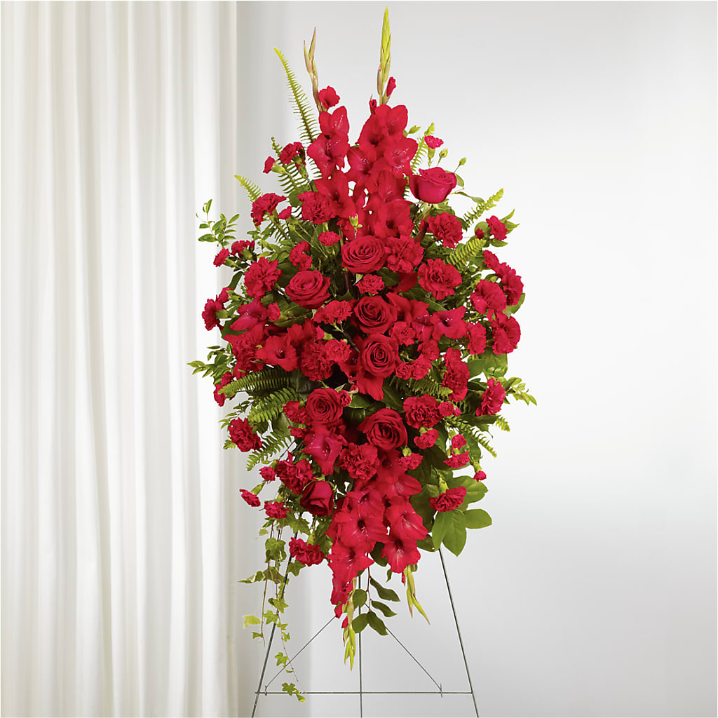 From the Heart Standing Spray – Love Blossoms Florist, Lexington NC