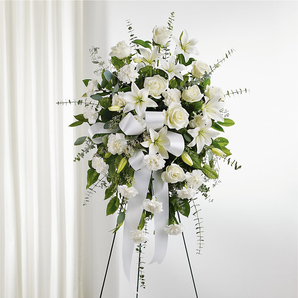 With Care Standing Spray – Love Blossoms Florist, Lexington NC