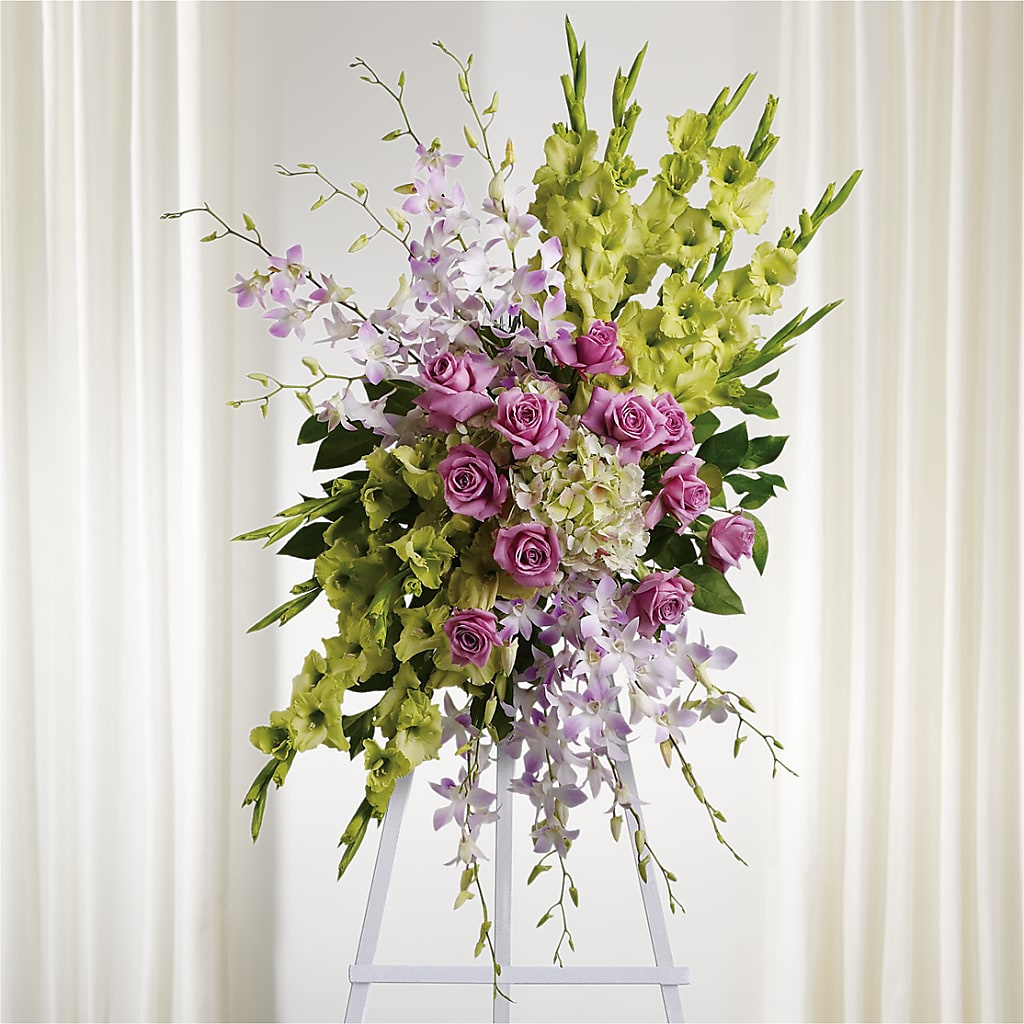 Lasting Legacy Standing Spray – Love Blossoms Florist, Lexington NC