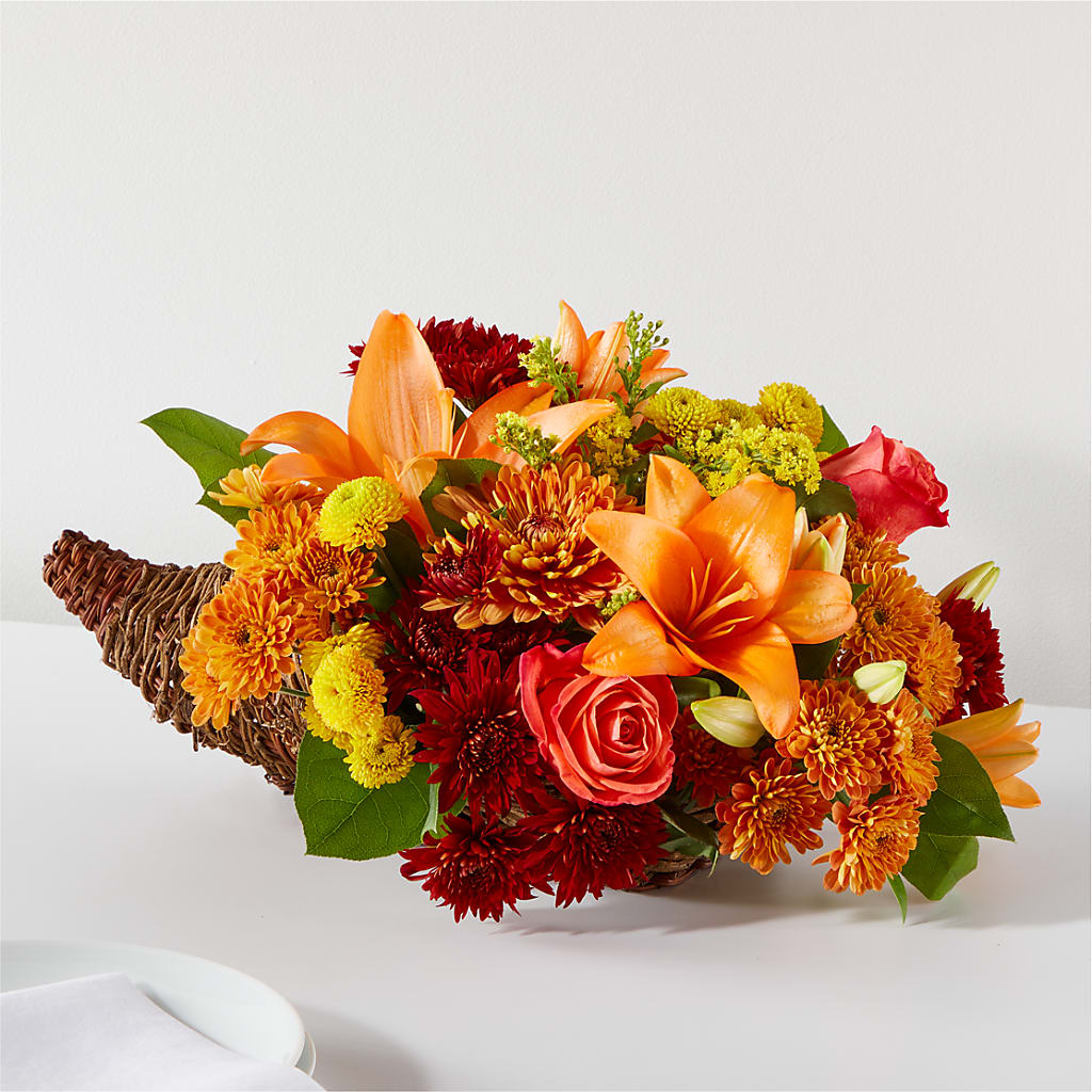 Bouquet of Blessings Cornucopia – Love Blossoms Florist, Lexington NC