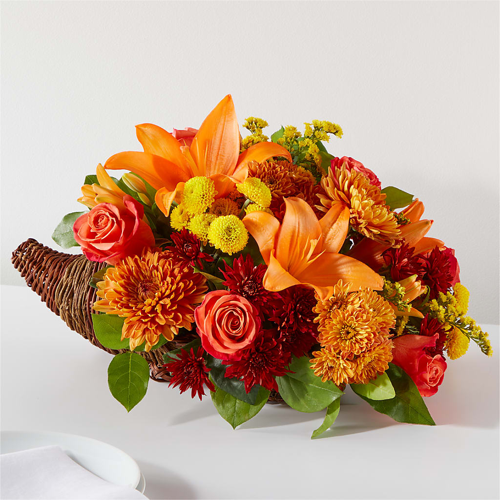 Bouquet of Blessings Cornucopia – Love Blossoms Florist, Lexington NC