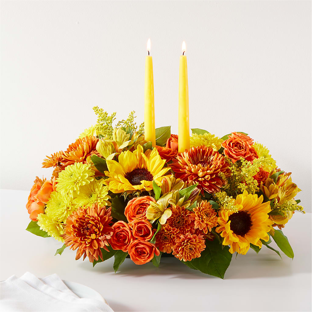 Autumn Harmony Centerpiece – Love Blossoms Florist, Lexington NC