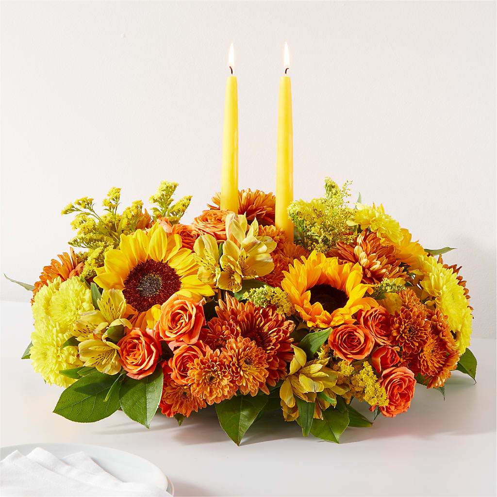 Autumn Harmony Centerpiece – Love Blossoms Florist, Lexington NC
