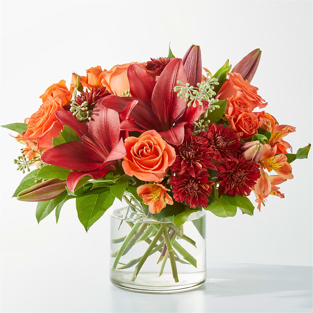 Crimson Leaves Bouquet – Love Blossoms Florist, Lexington NC