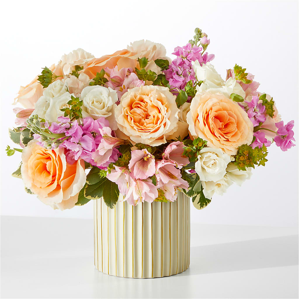Paradise Bouquet with Ivory Vase – Love Blossoms Florist, Lexington NC