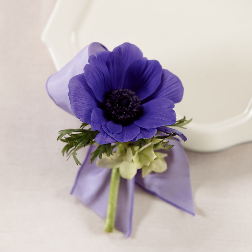 Purple Passion Boutonniere – Love Blossoms Florist, Lexington NC