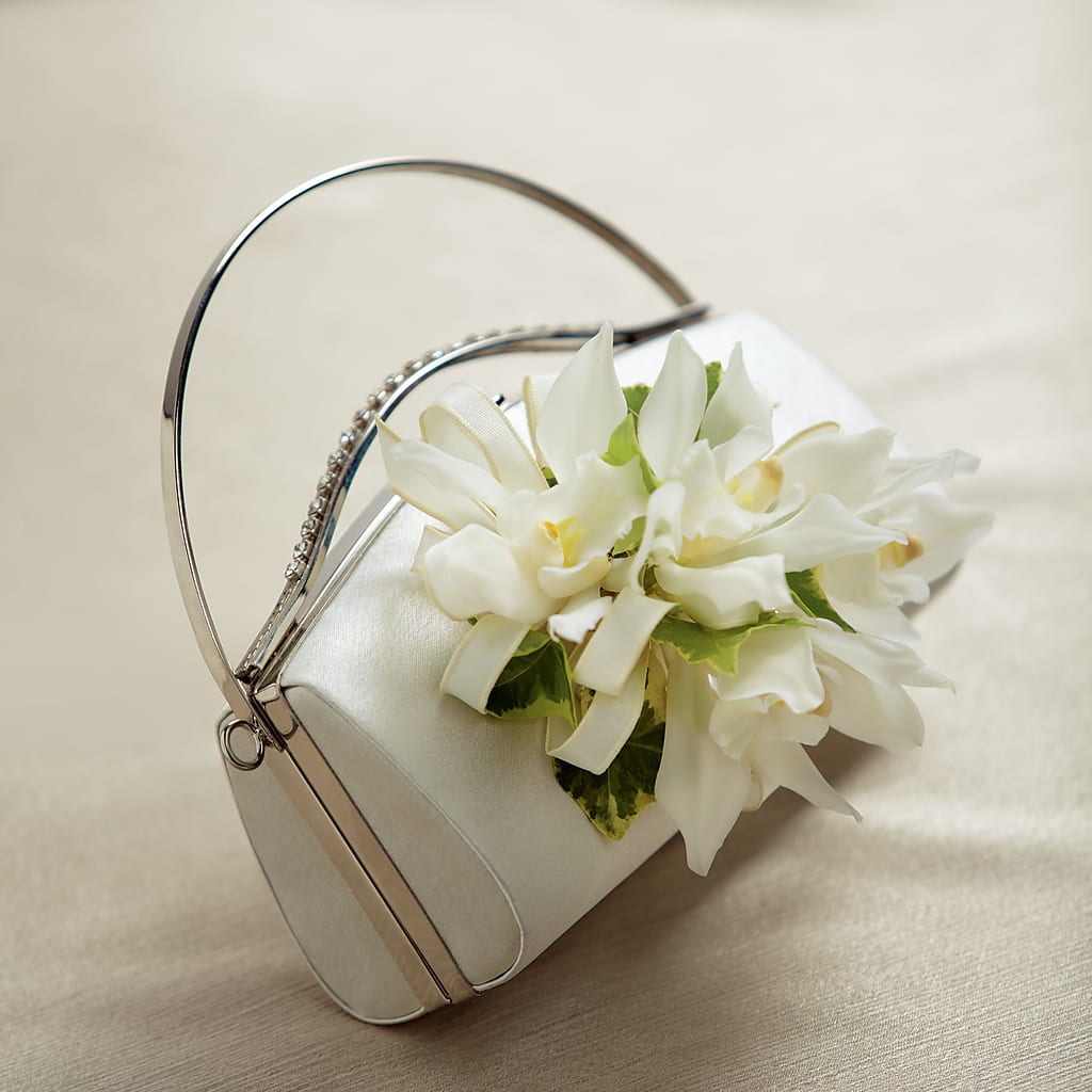 White Purse Decor – Love Blossoms Florist, Lexington NC