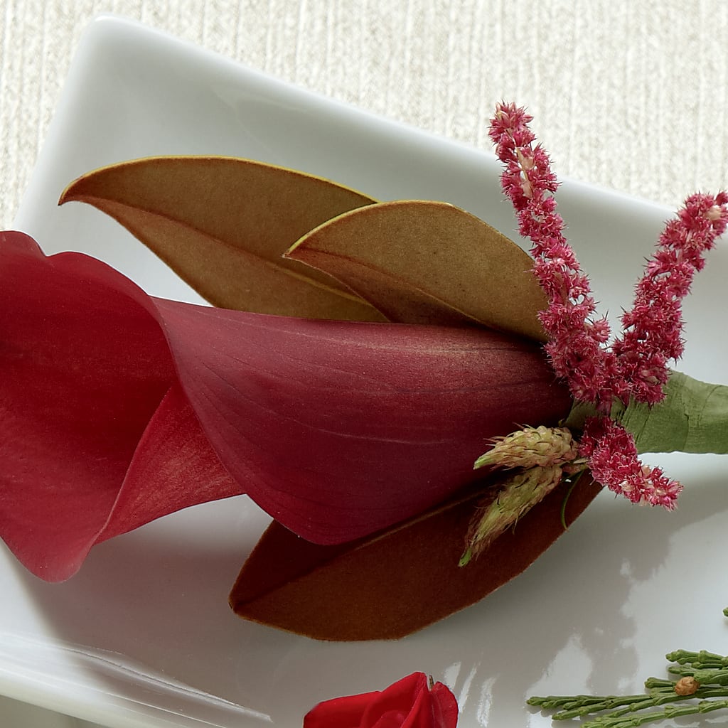 Red Calla Boutonniere – Love Blossoms Florist, Lexington NC