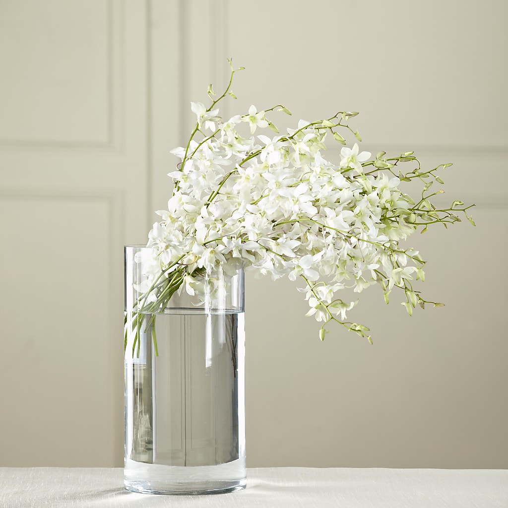 White Dendrobium Bouquet – Love Blossoms Florist, Lexington NC